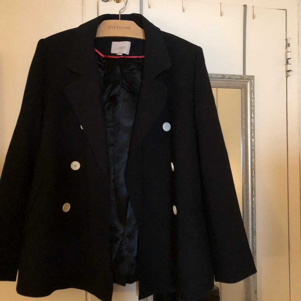 Ann Taylor LOFT Pea Coat Large